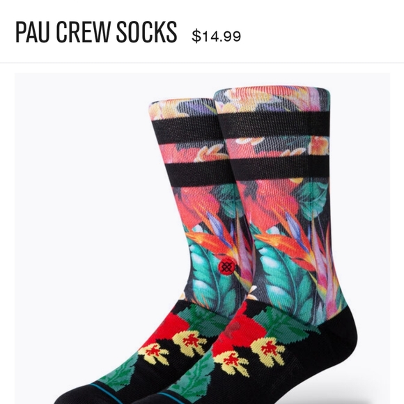 NWT Men's Pau St Stance Crew Socks - Picture 9 of 9